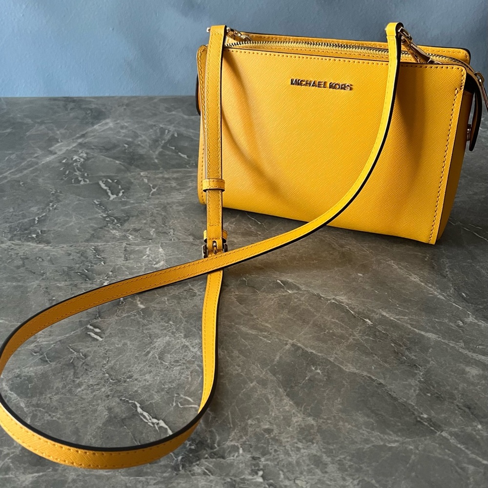 Michael Kors Vibrant Yellow Crossbody Bag